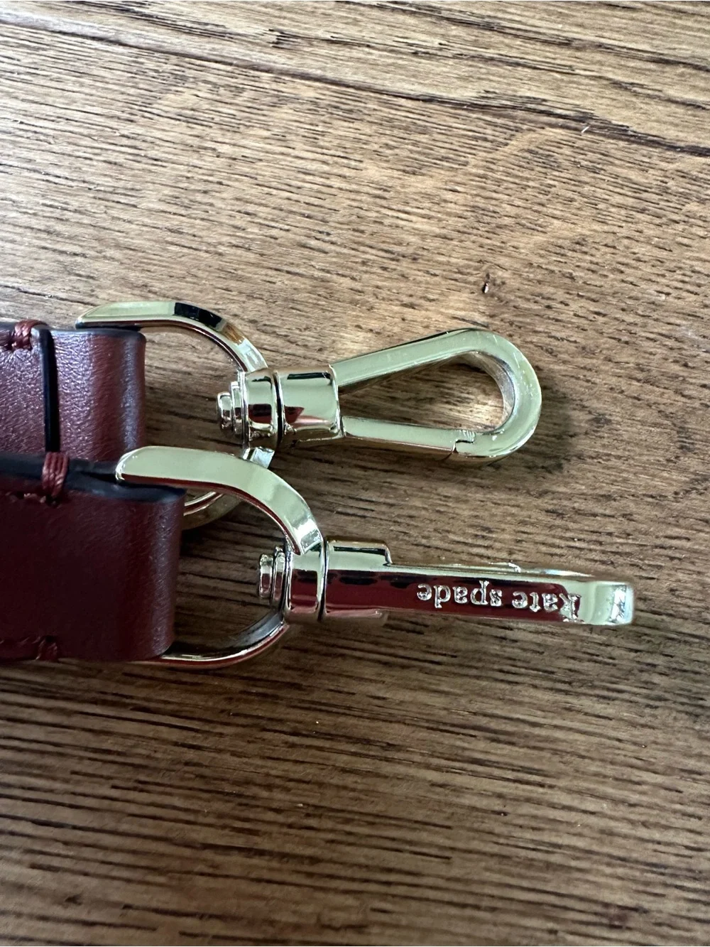 New Kate Spade Genuine Leather Bag Strap Gold Hardware
